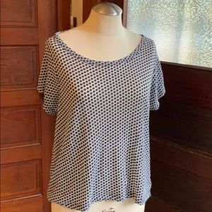 Prana Polka Dot Sheer top size XL